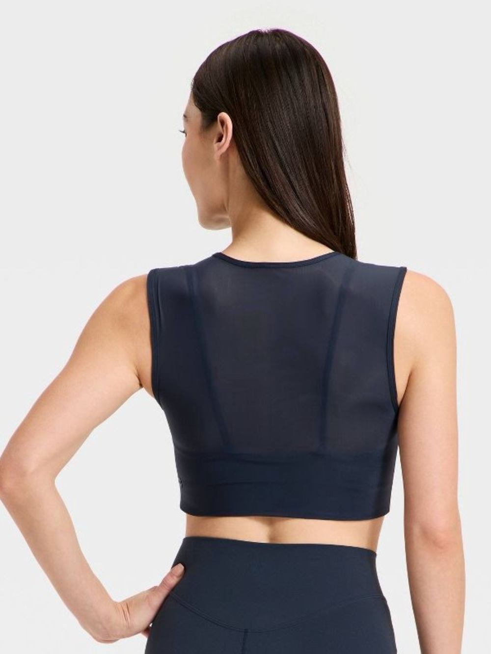 Mesh Longline Sports Bra - Picture 2 of 2
